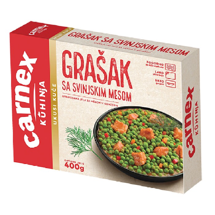 Grašak sa svinjskim mesom 400g